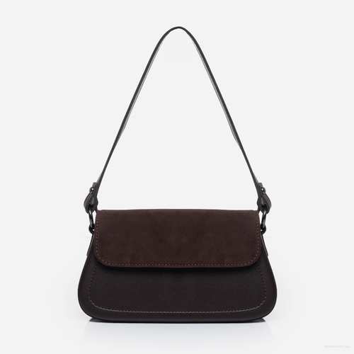 Сумка українського бренду ТМ  "Lucherino" стане хорошим придбанням не на один рік.  Невелика жіноча сумочка виготовлена з високоякісного шкірзамінника та якісної надійної фурнітури в кольорі - нікель. Одне відділення з однією кишенею на застібці.